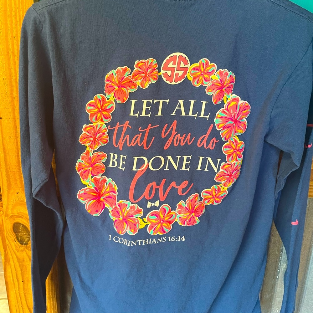 Women’s small simply southern long sleeve shirt, 
No stains, No tears.